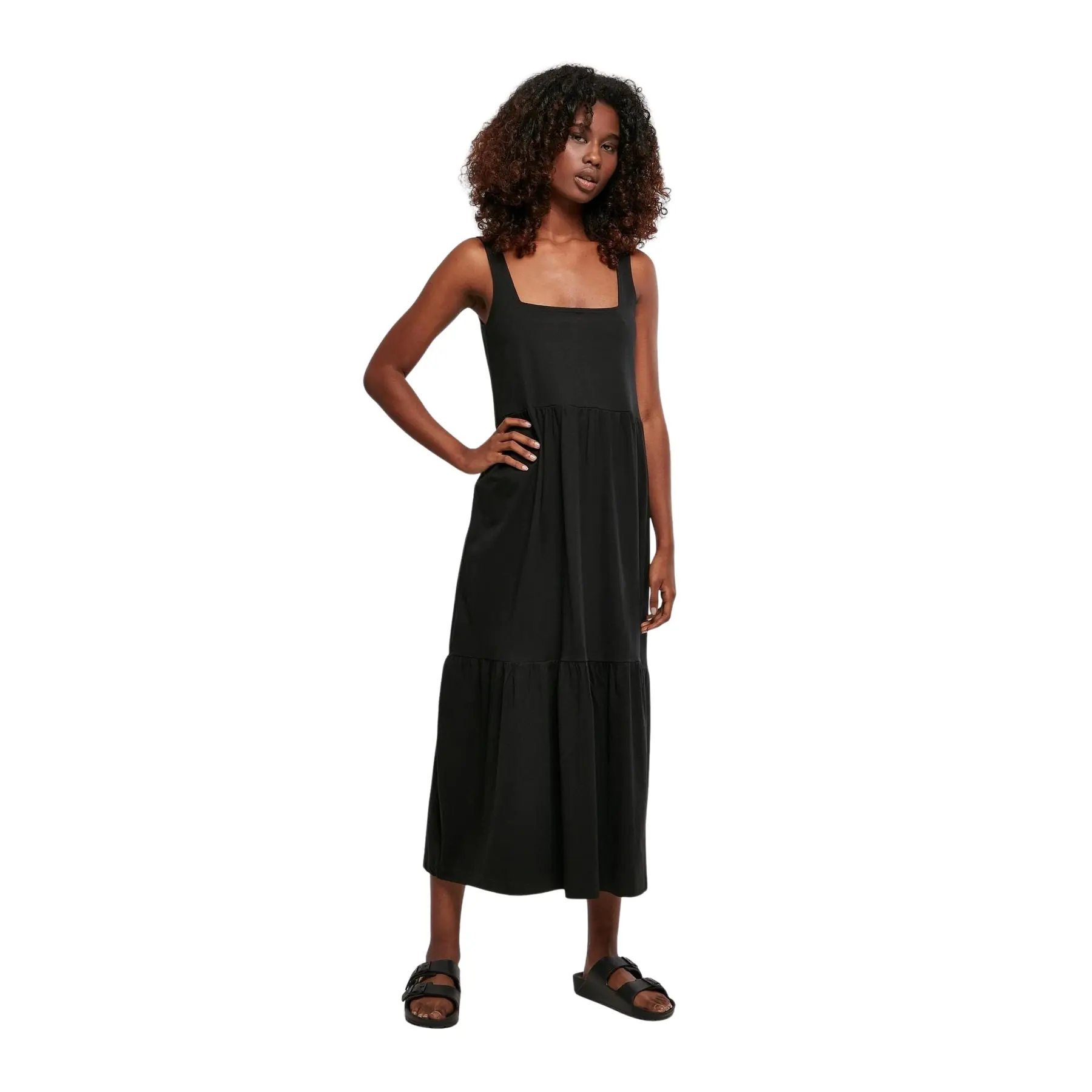 4065812110992 - Ladies Long Valance Summer Dress Langes Kleid schwarz in S 4065812110992 - Ladies Long Valance Summer Dress Langes Kleid schwarz in S