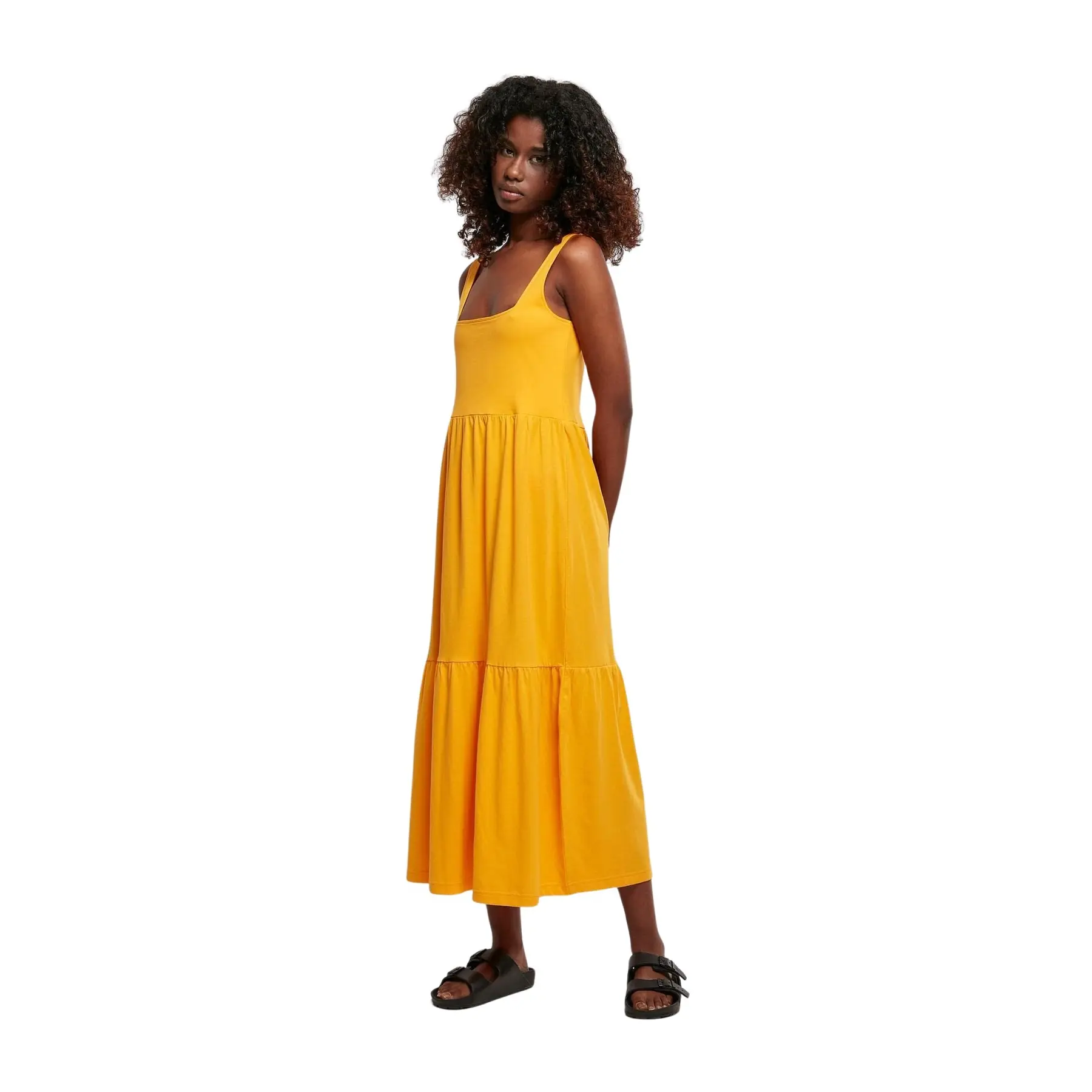 4065812111104 - Ladies Long Valance Summer Dress Langes Kleid gelb 4065812111104 - Ladies Long Valance Summer Dress Langes Kleid gelb