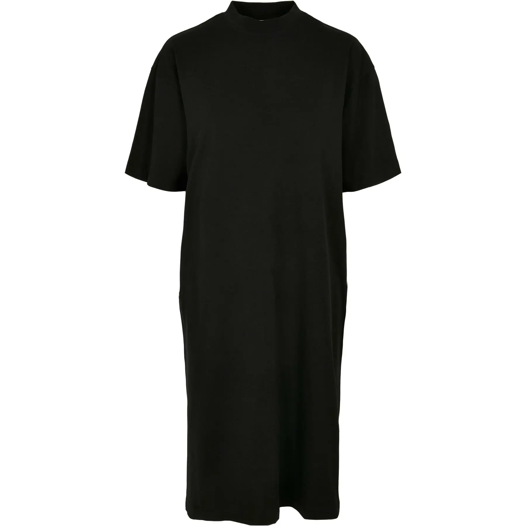 4065812127051 - Ladies Organic Long Oversized Tee Dress Mittellanges Kleid schwarz