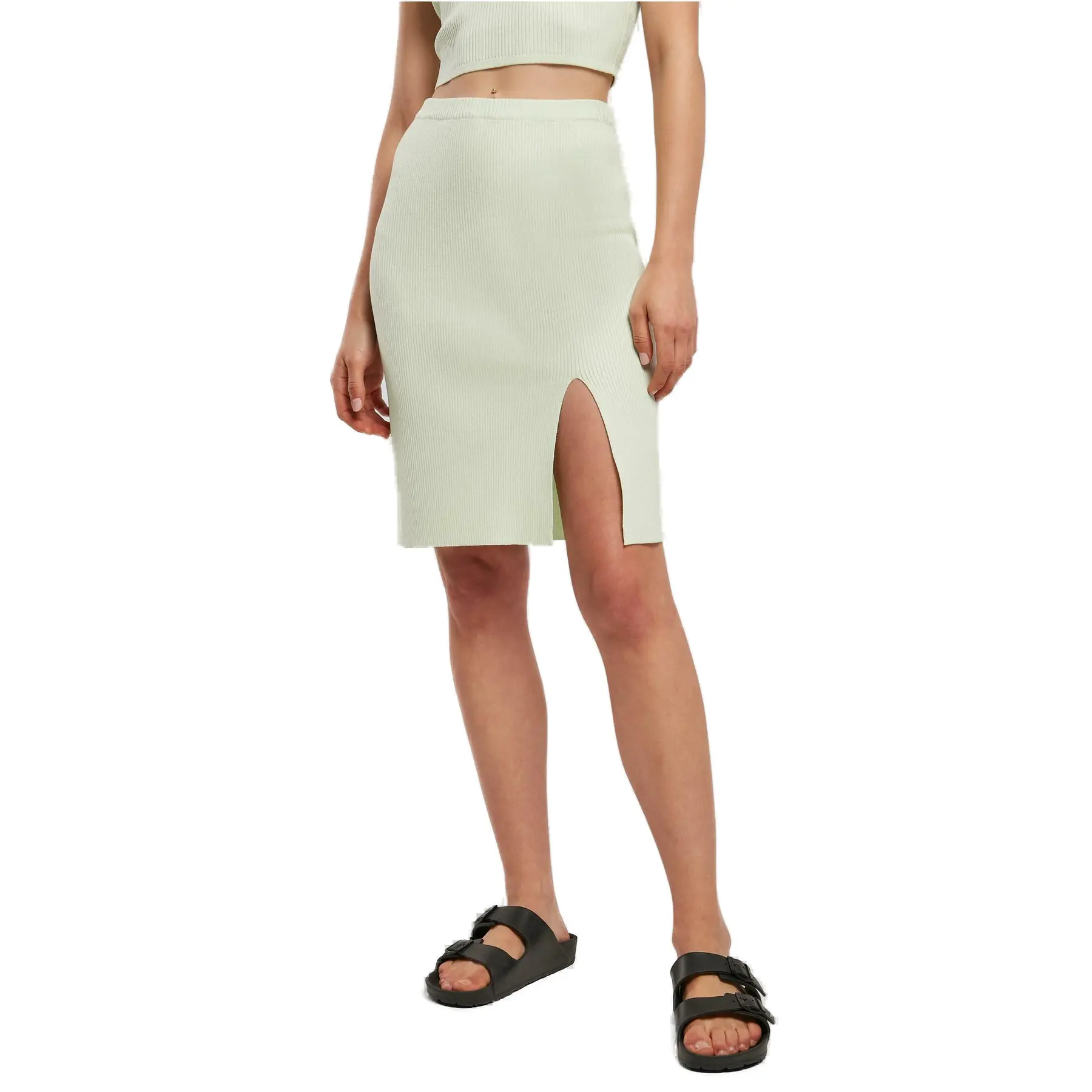 4065812116604 - Damen-Rock aus Rippstrick Urban Classics