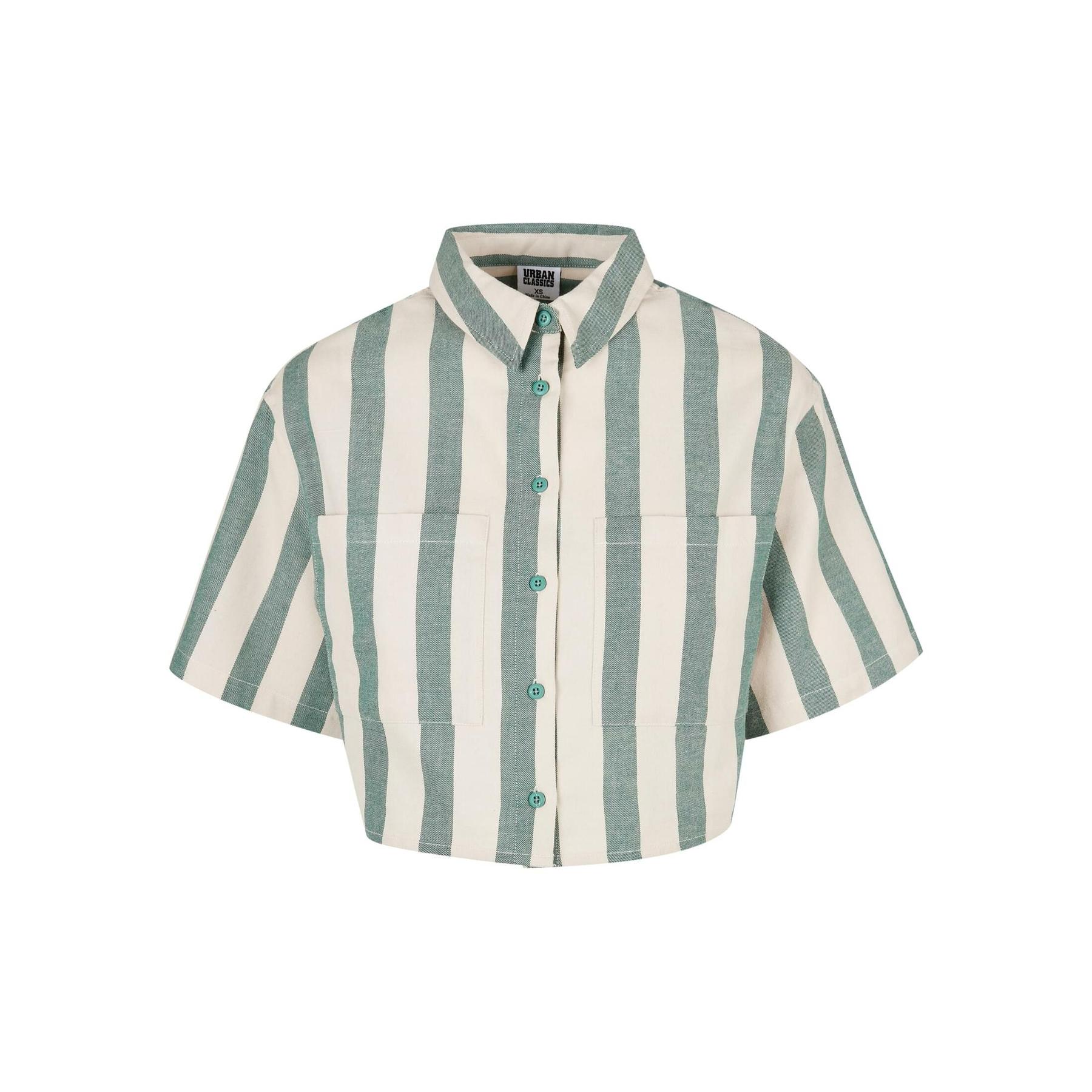 Camicia da donna a maniche corte  Oversized Stripe GT