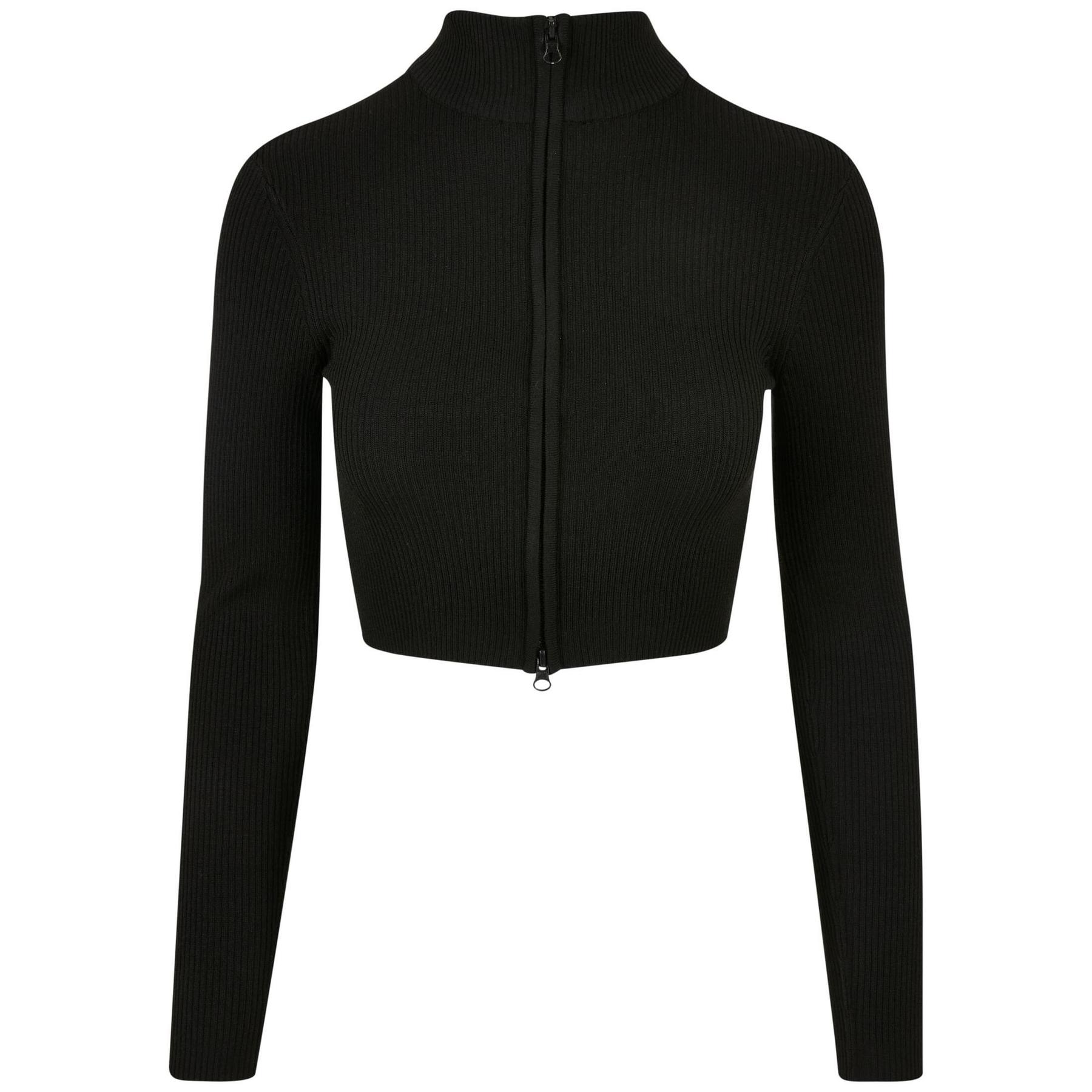 4065812234674 - Damen-Strickjacke mit kurzem Reißverschluss aus Rippstrick GT