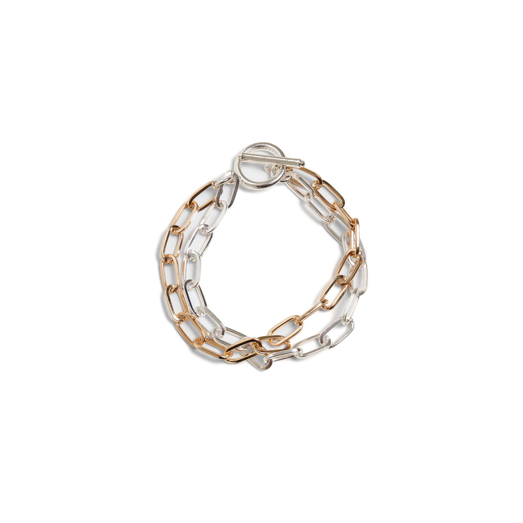 4065812131010 - Bicolor Layering Bracelet Armkette goldfarben silberfarben