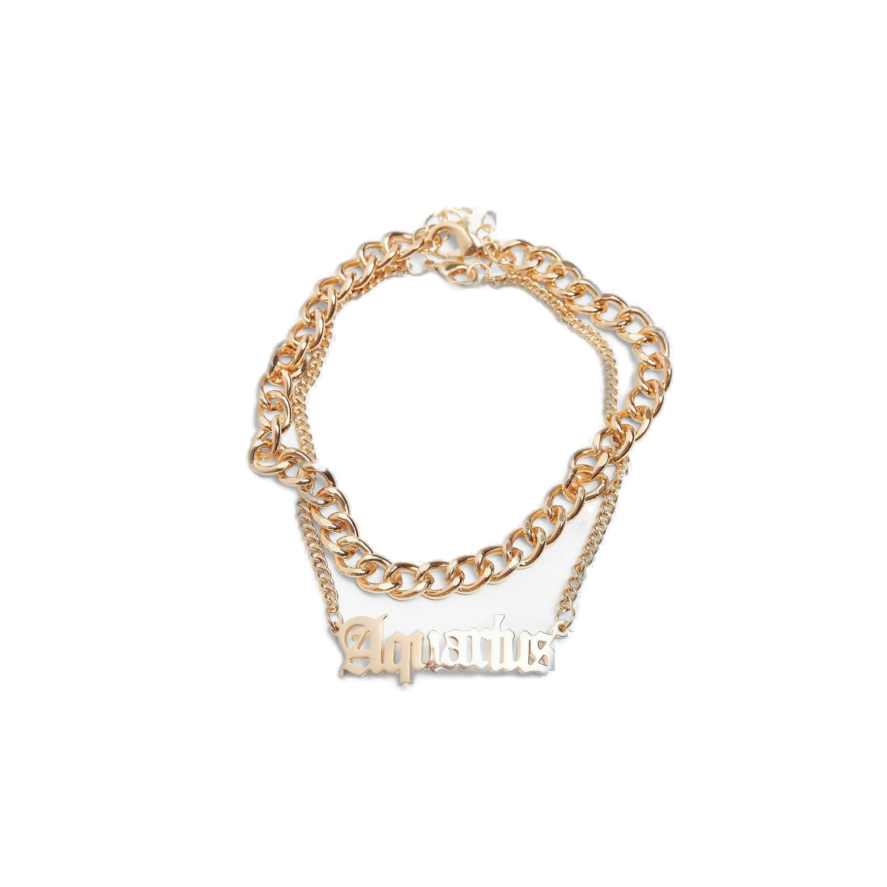 4065812131041 - Zodiac Golden Anklet Aquarius Fusskette goldfarben