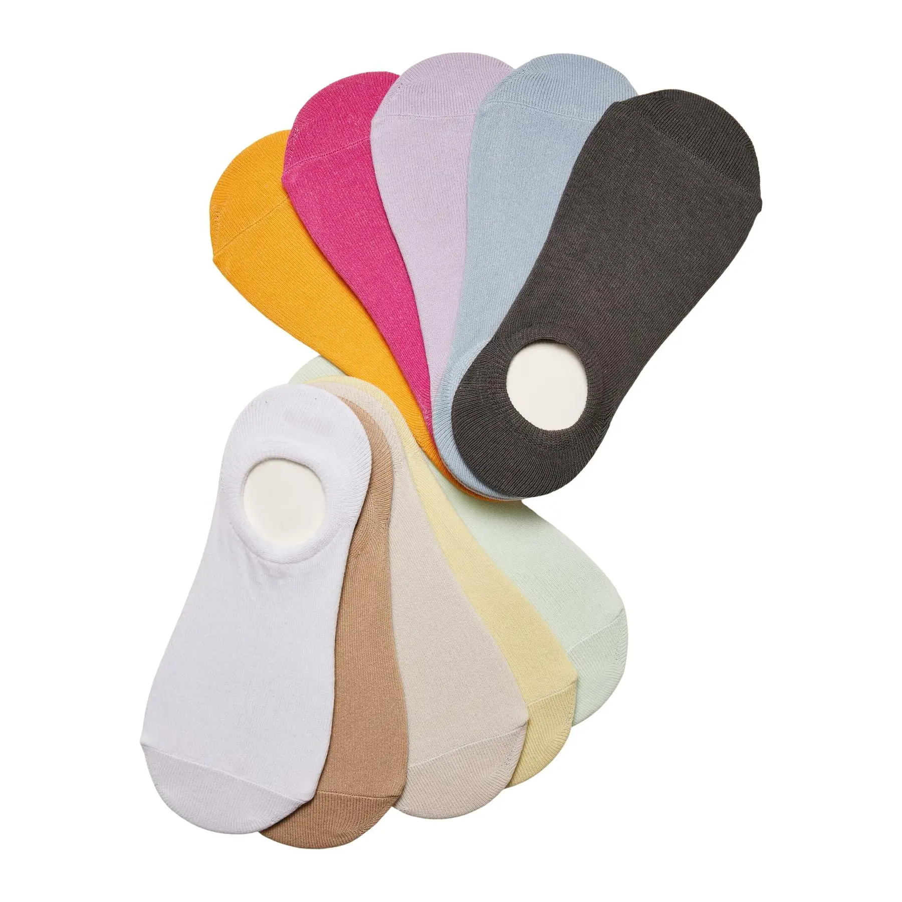 Urban Classics Unisex Multicolore Pairs Of Socks No Show (X10)