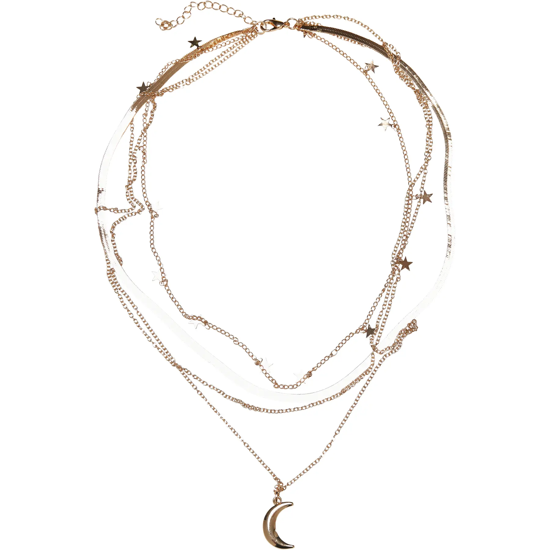 4065812174352 - Stars Layering Necklace Halskette goldfarben