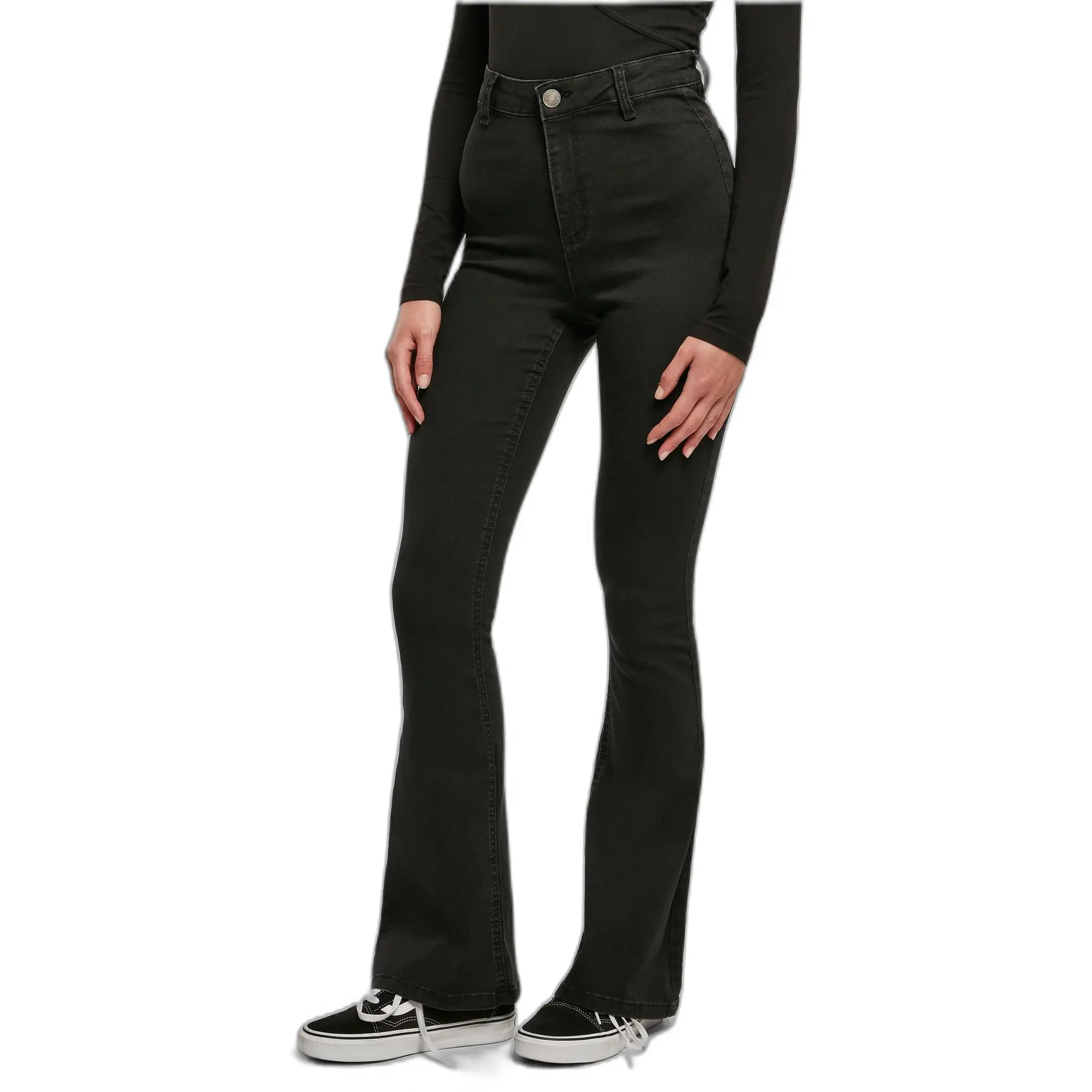 4065812352668 - Ladies Super Stretch Bootcut Denim Pants Jeans schwarz