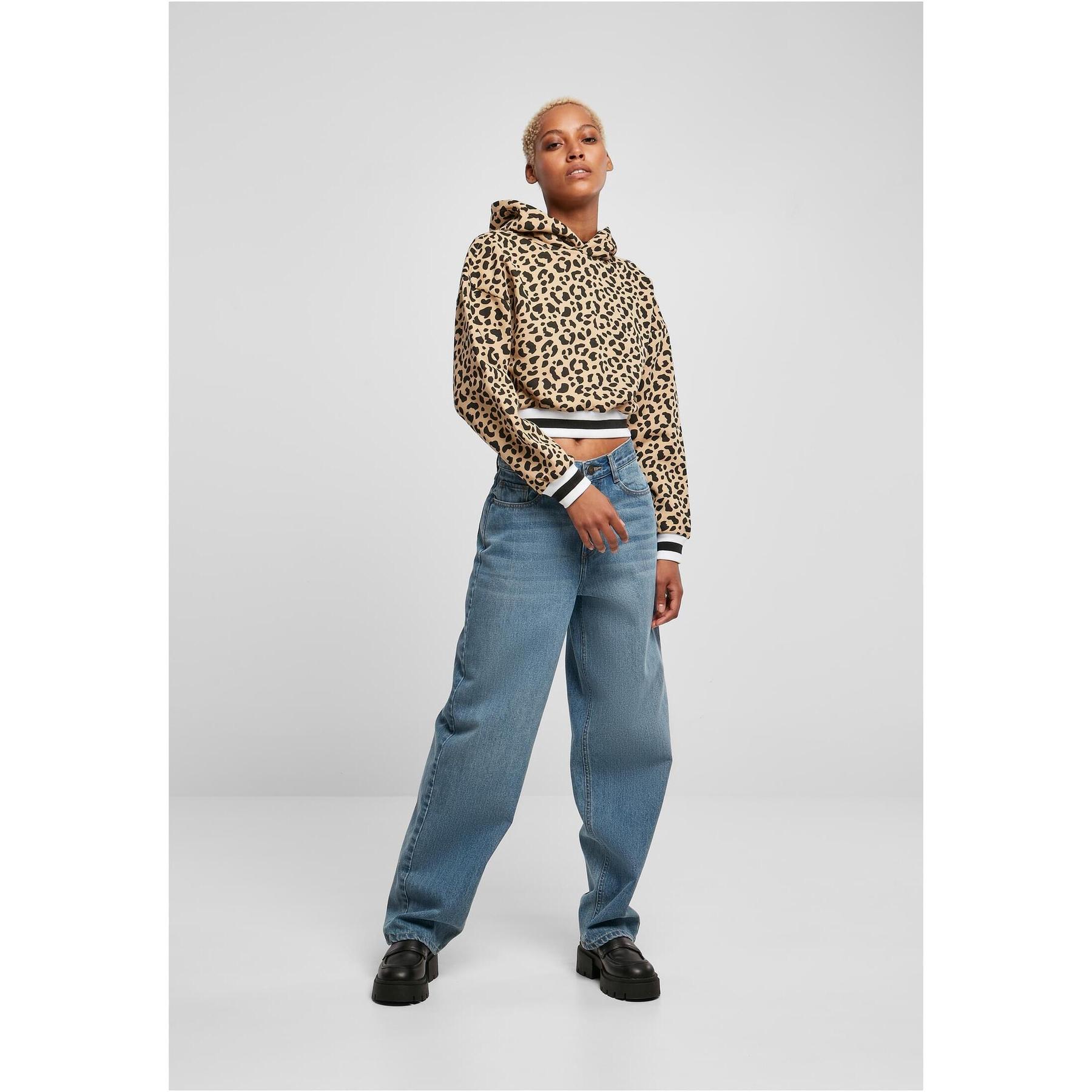 4065812353535 - Hoodie court Damen AOP College