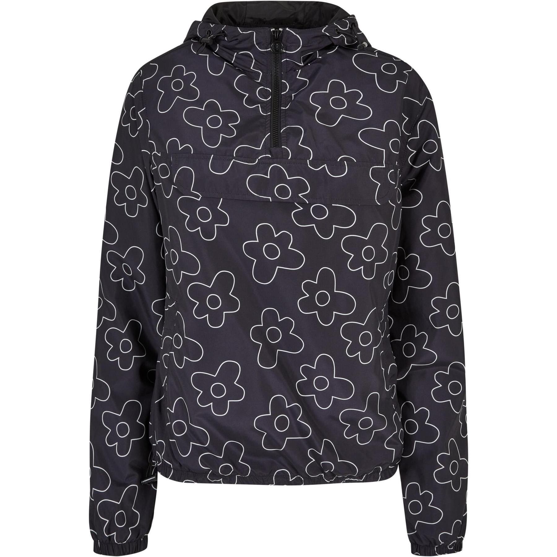 4065812429247 - Ladies AOP Pullover Jacket Windbreaker schwarz