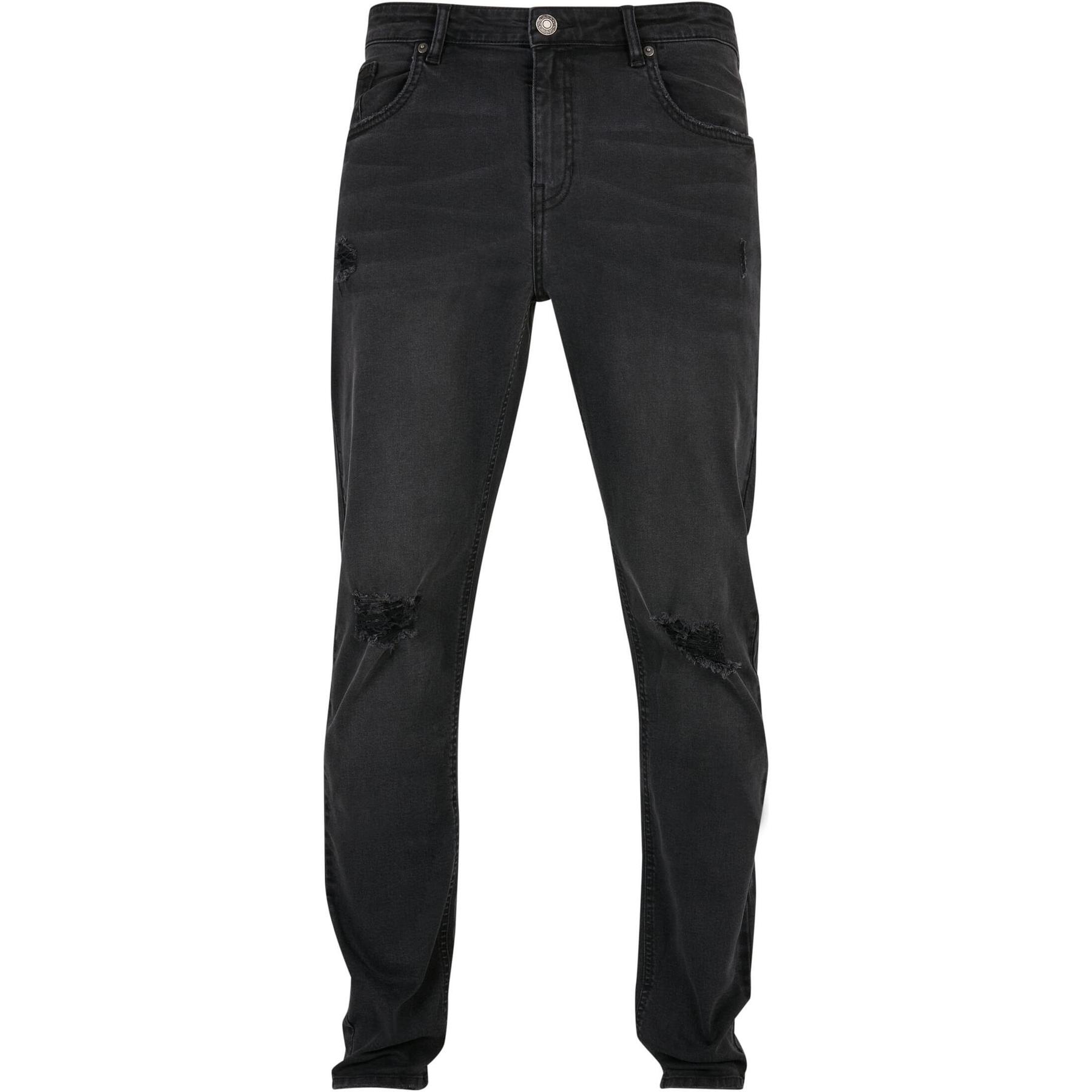 4065812254672 - Distressed Strech Denim Pants Jeans schwarz