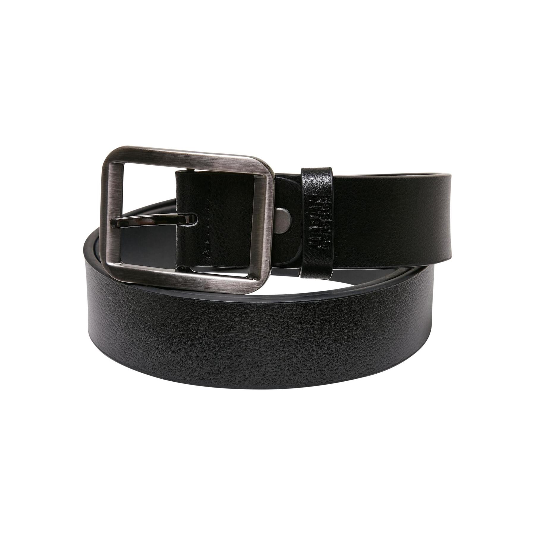 4065812278586 - Synthetic Leather Thorn Buckle Basic Belt Gürtel schwarz
