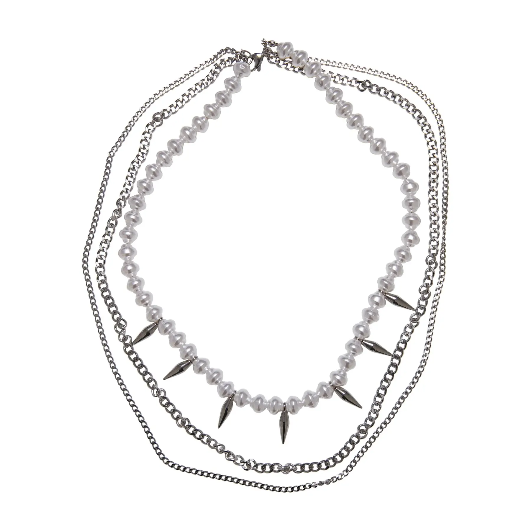 4065812278364 - Meridian Pearl Layering Necklace Halskette silberfarben