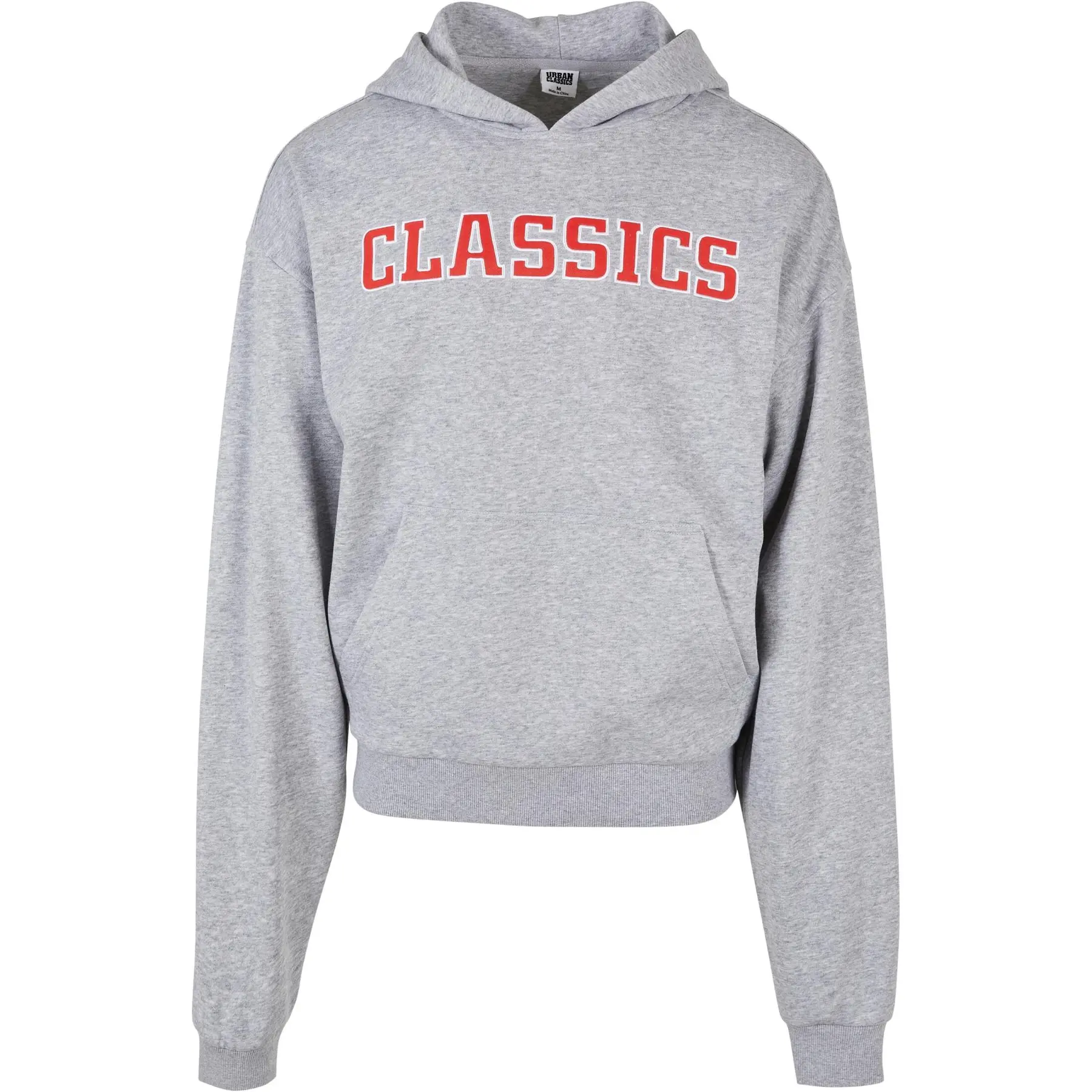 Urban Classics Men's Gris Hooded Sweatshirt College