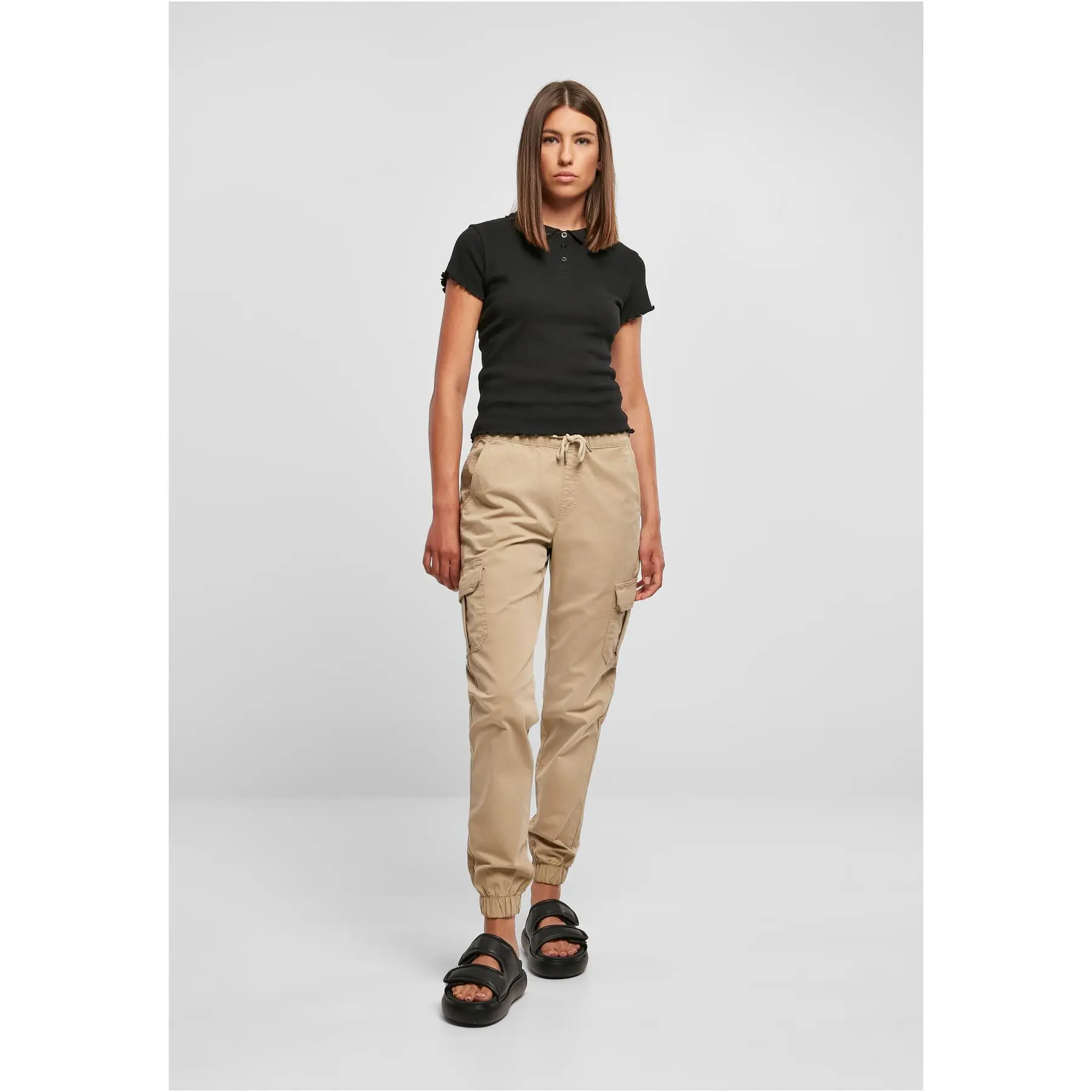 Polo donna taglie forti Urban Classics Rib