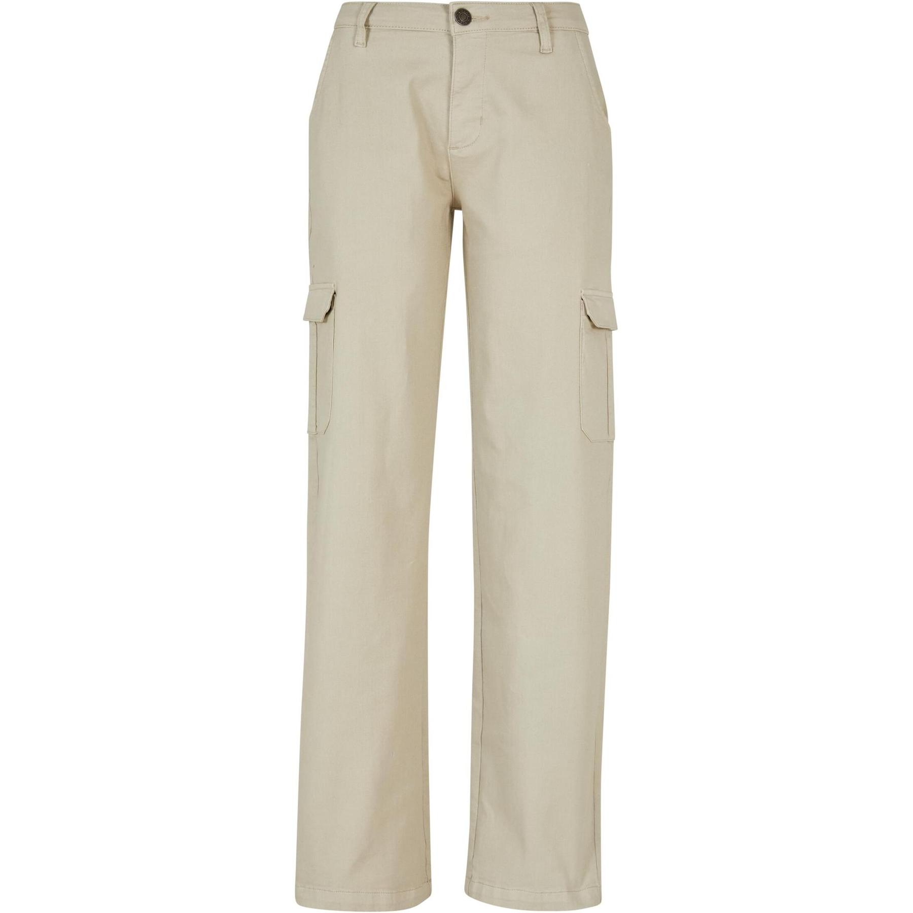 4065812499110 - Cargo-Hose droit taille haute en denim femme Urban Classics