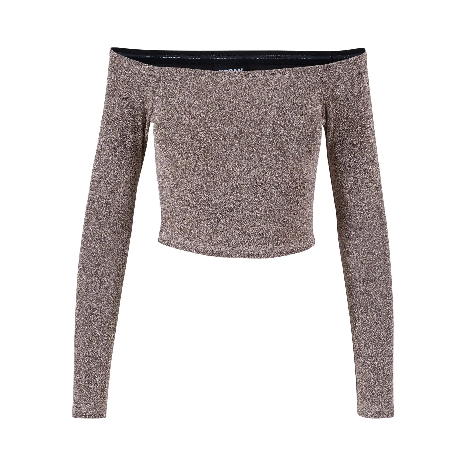 4065812576224 - Langarm-Pullover mit Pailletten und freien Schultern Damen Urban Classics