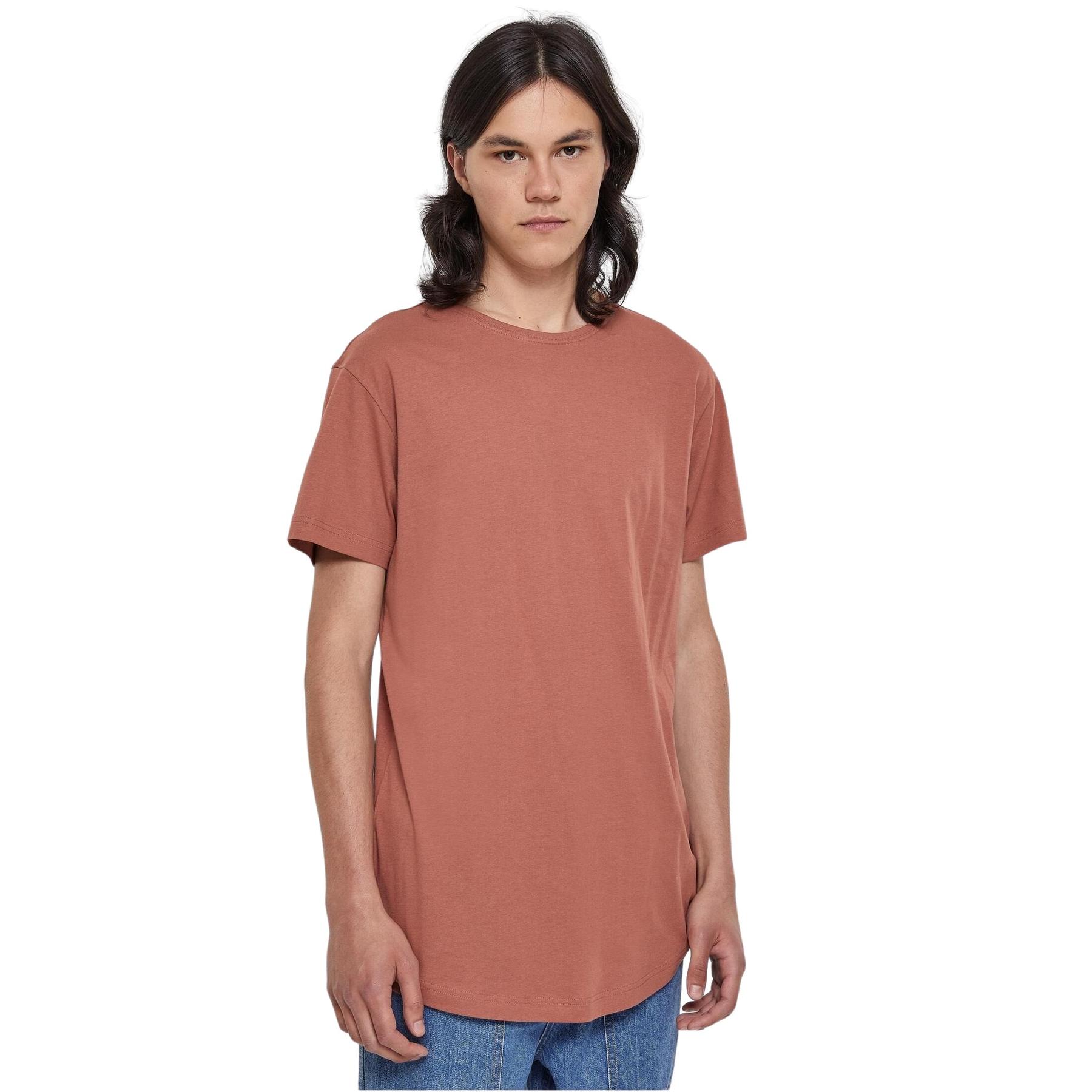 4065812388940 - Shaped Long Tee T-Shirt braun in M
