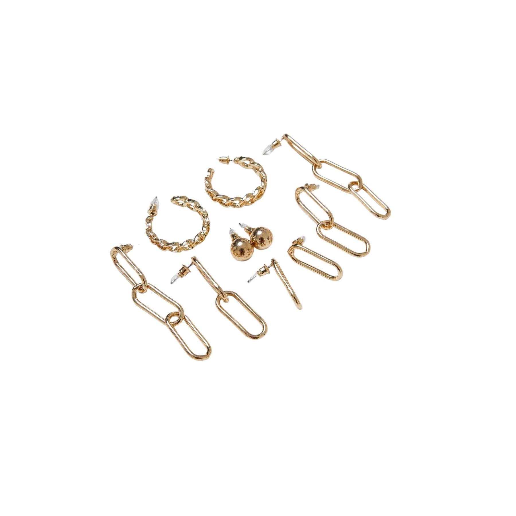 4065812491008 - Various Chain Earring 5-Pack Ohrring goldfarben