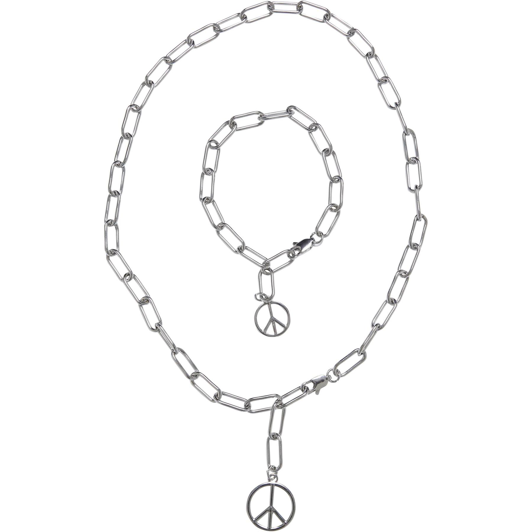 4065812490971 - Set aus Halskette und Armband Y Chain Peace Pendant