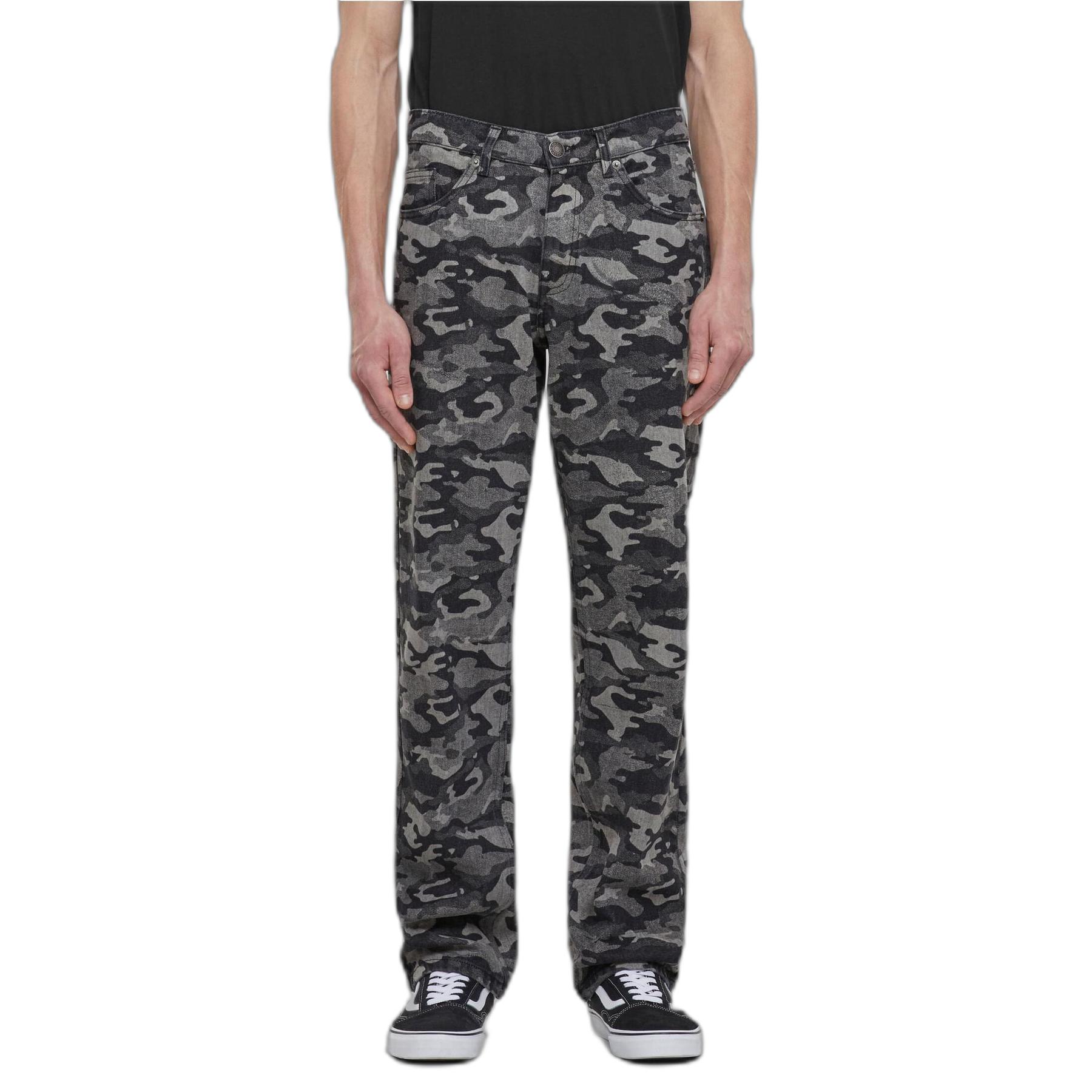 4065812654915 - Laser Camo Printed Jeans Jeans black camo in W36L34