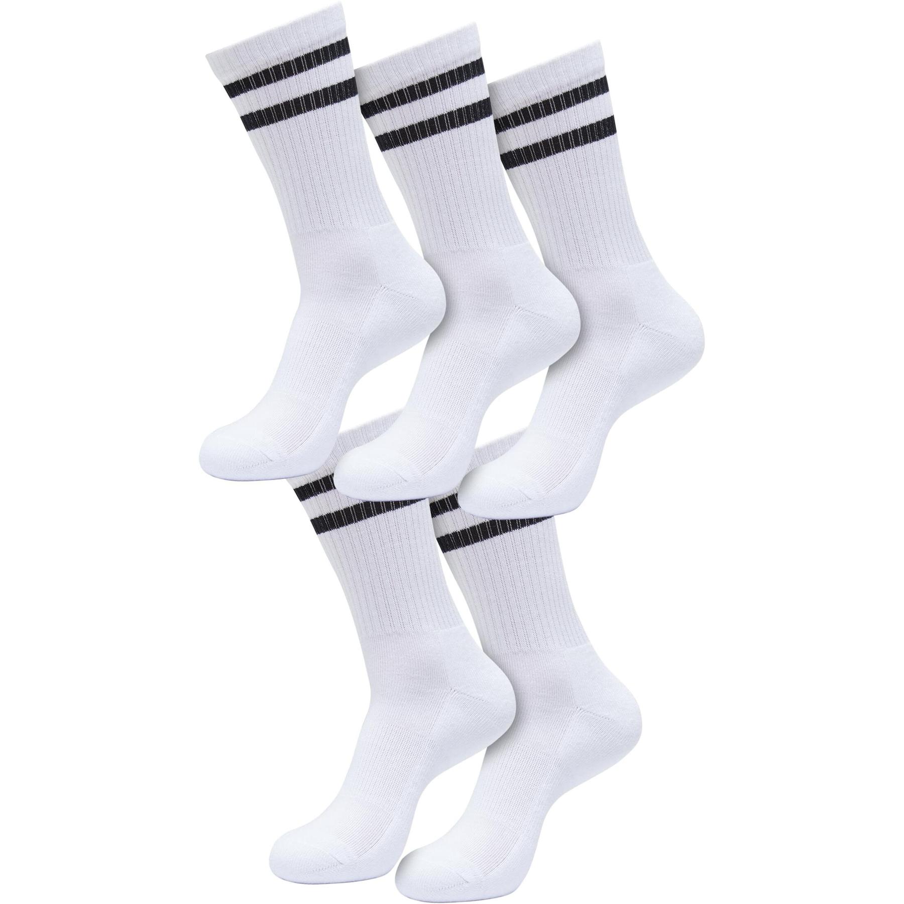 4065812632630 - Double Stripe Socks 5-Pack Socken weiß schwarz in EU 39-42 4065812632630 - Double Stripe Socks 5-Pack Socken weiß schwarz in EU 39-42