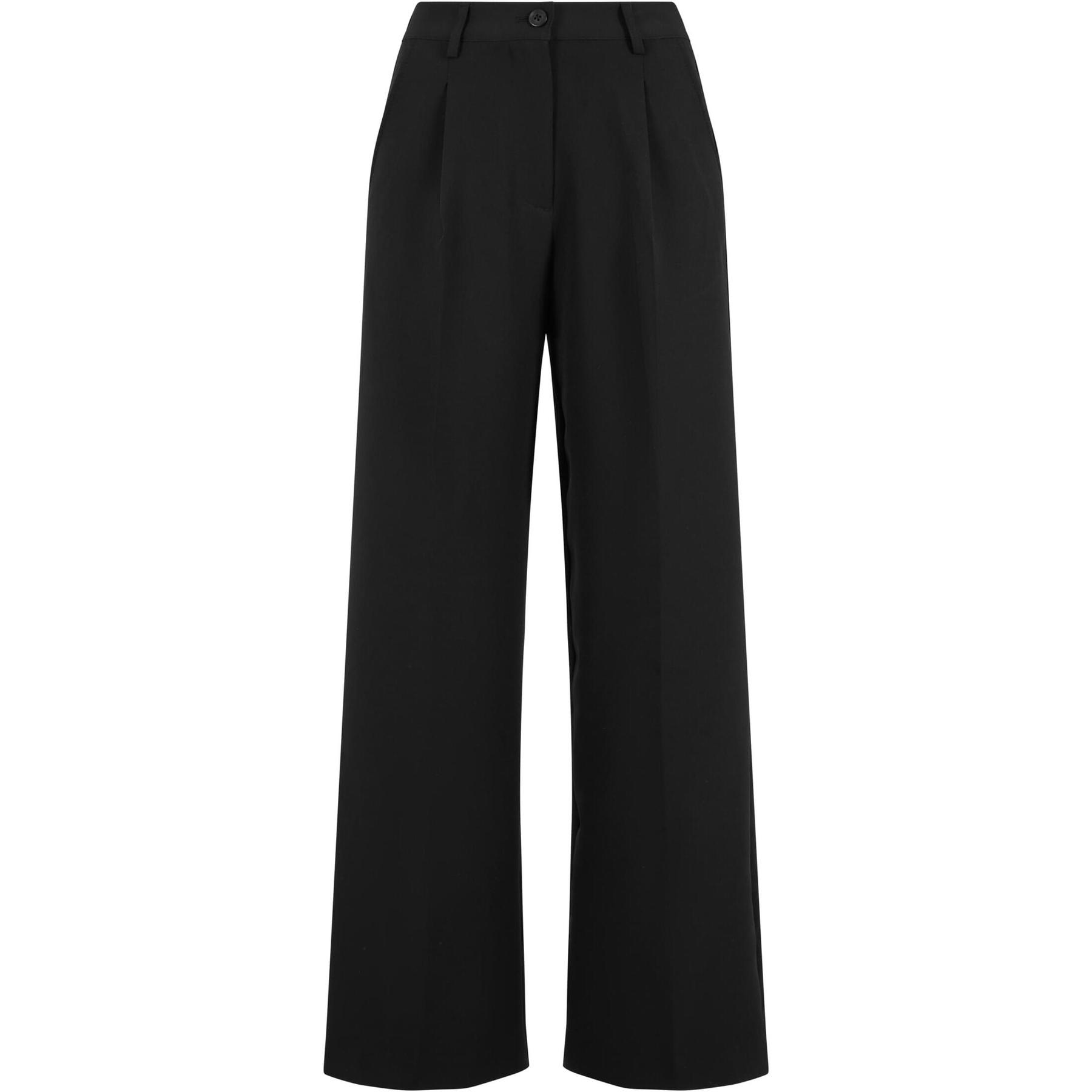 4065812665300 - Ladies Wide Leg Trousers Stoffhose schwarz in W30L32