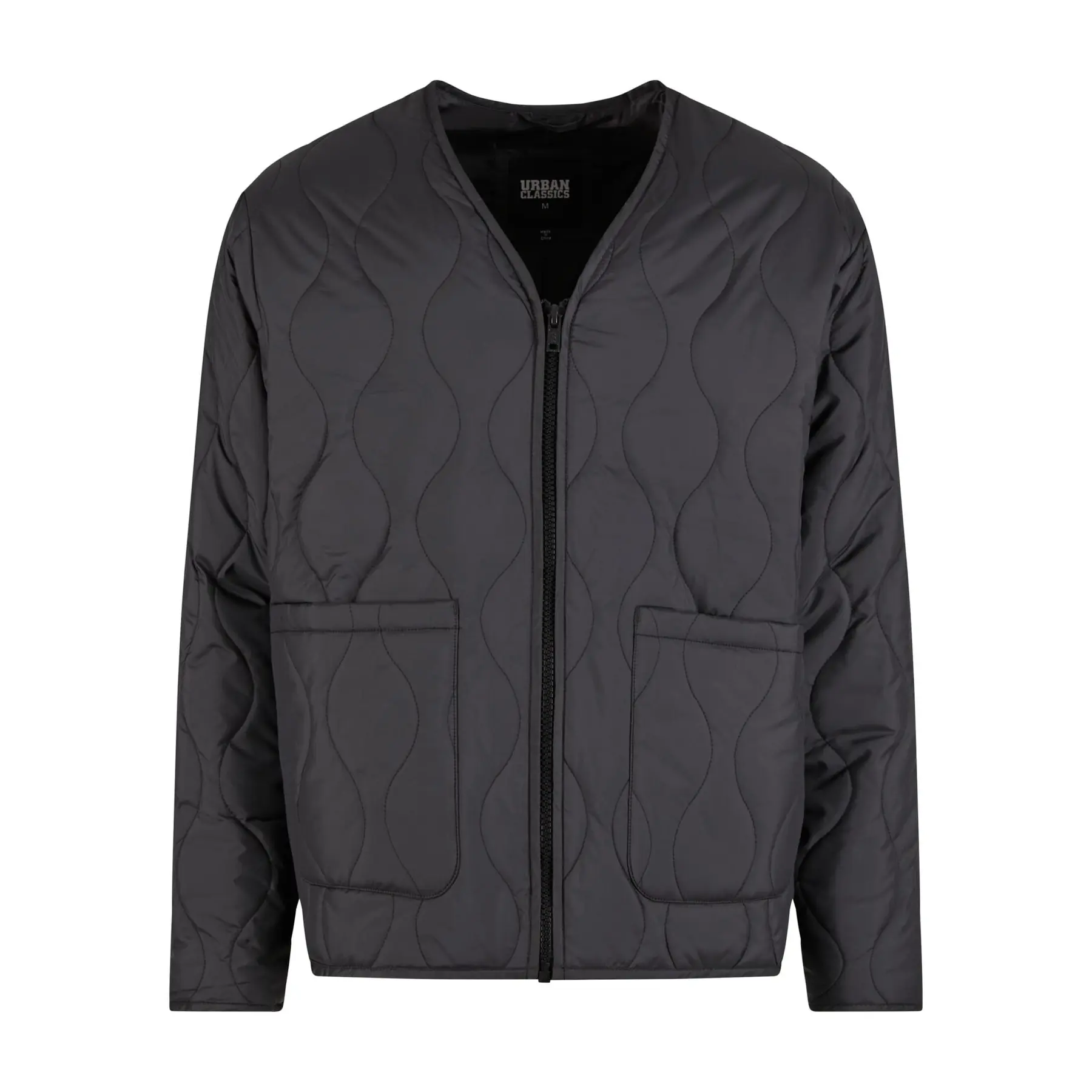 Urban Classics Men's Noir Urban Classics' Quilted Jacket