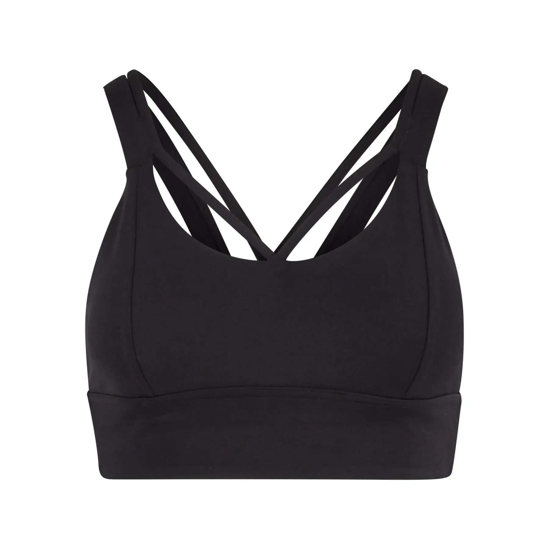 4065812773258 - Ladies Sports Bra crossed Bustier schwarz in XL