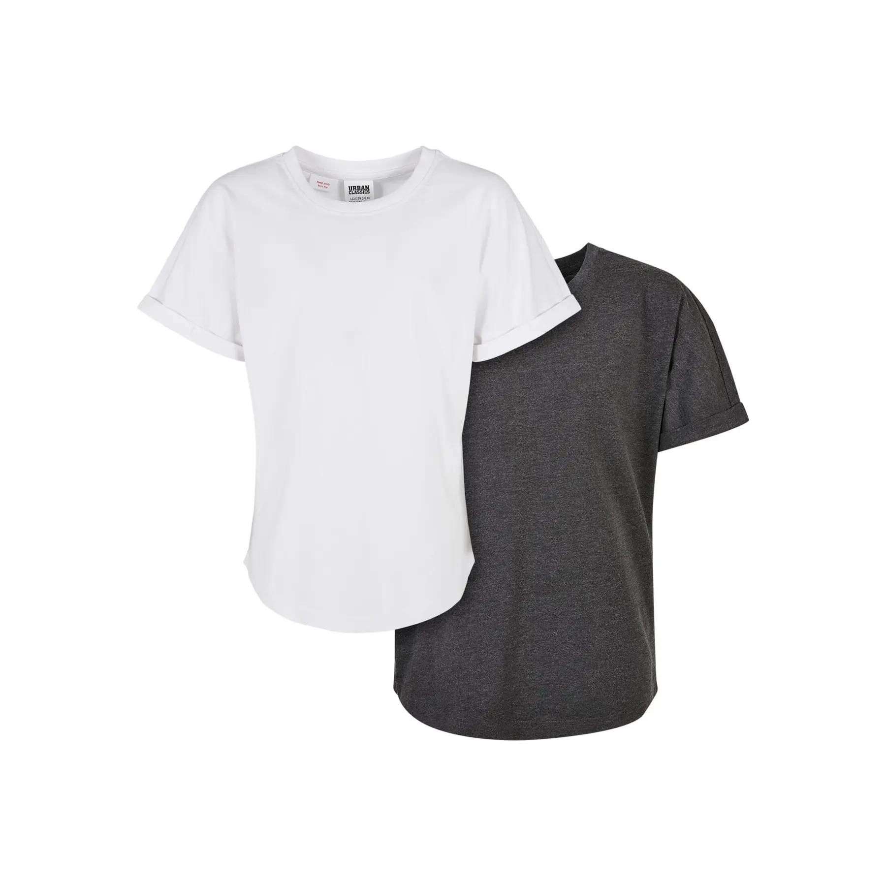 Lange T-Shirts mit Revers Kinder Urban Classics (x2)
