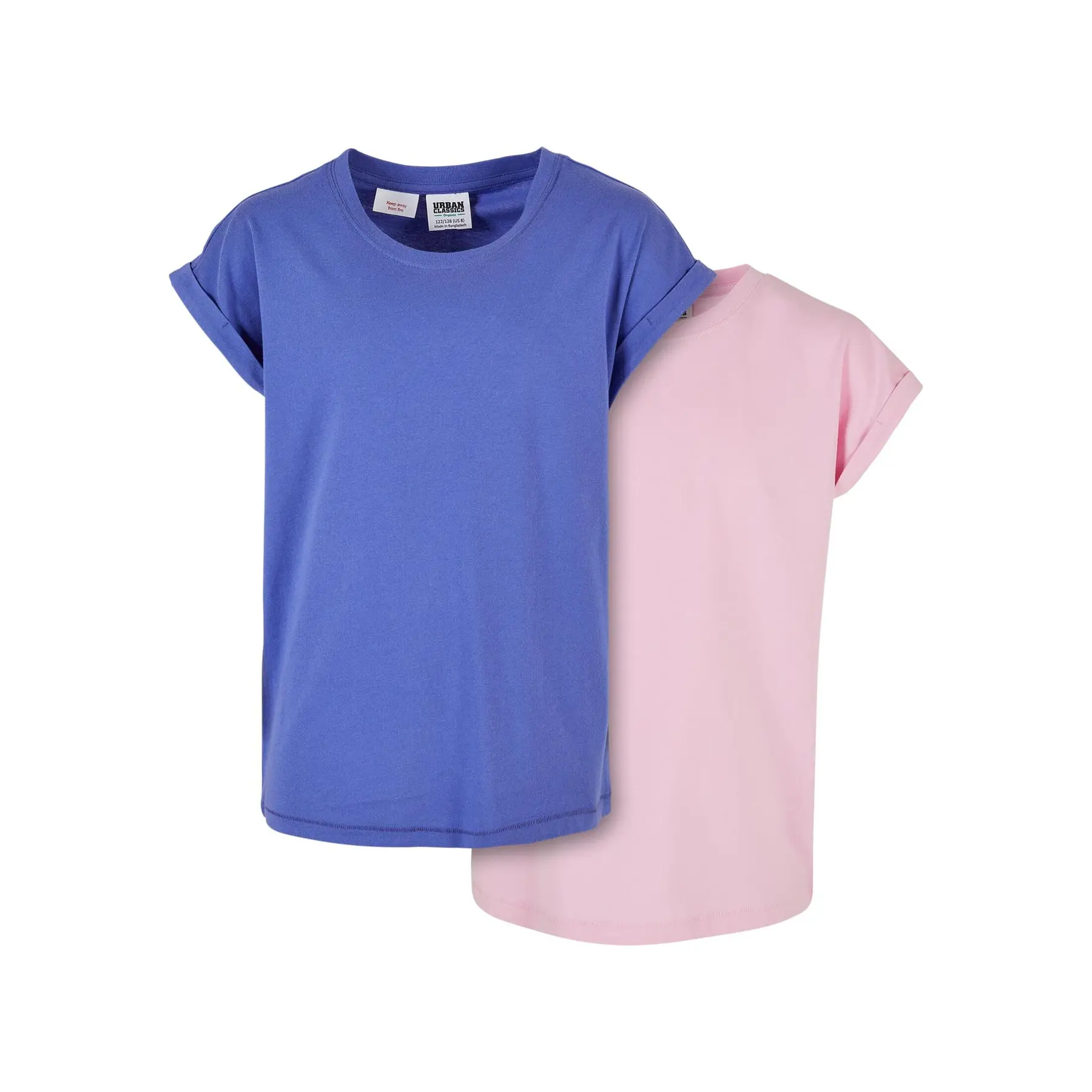 T-Shirt mit freien Schultern, Mädchen Urban Classics Organic (x2)