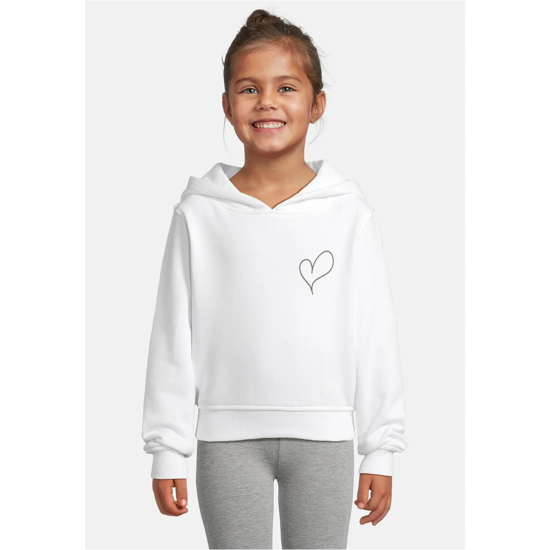 Hoodie Kinder Urban Classics langarm - Heart & Bow (x2)