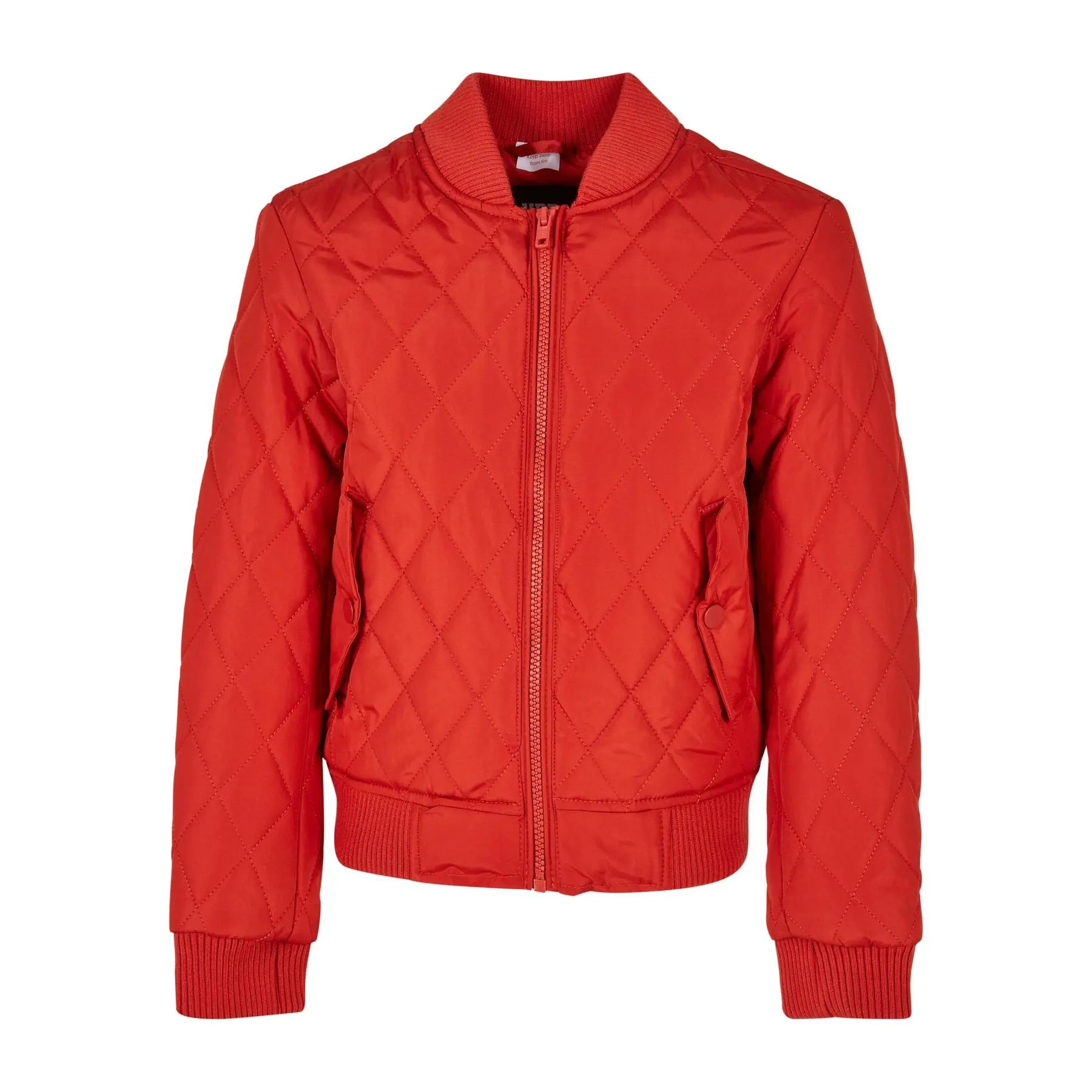 Daunenjacke mit Rautenmuster, Mädchen Urban Classics