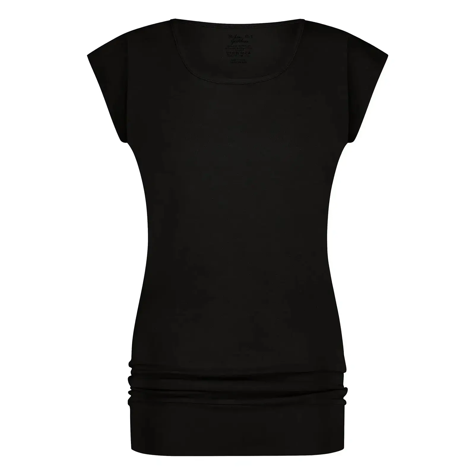 Urban Goddess Femme T-shirt Asana, Noir, Taille M/L