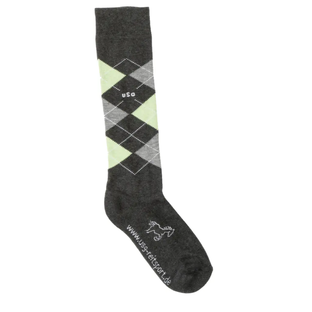 Usg Gris Riding Socks Caro Original Sockies (X3)