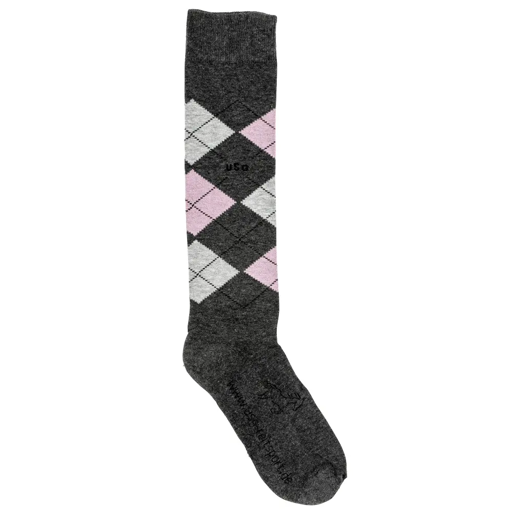 Usg Gris Riding Socks Caro Original Sockies (X3)