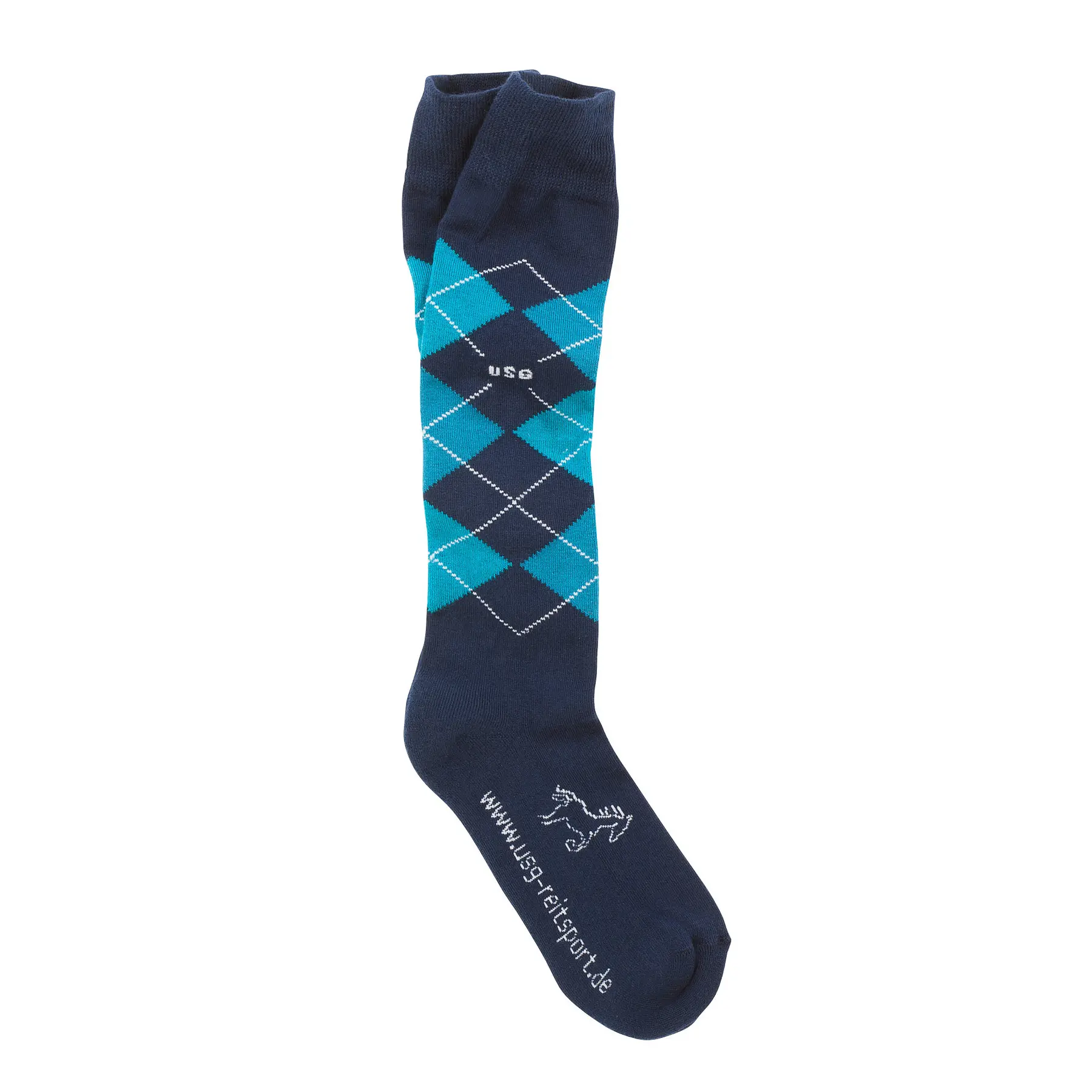 Usg Bleu Riding Socks Caro Original Sockies (X3)