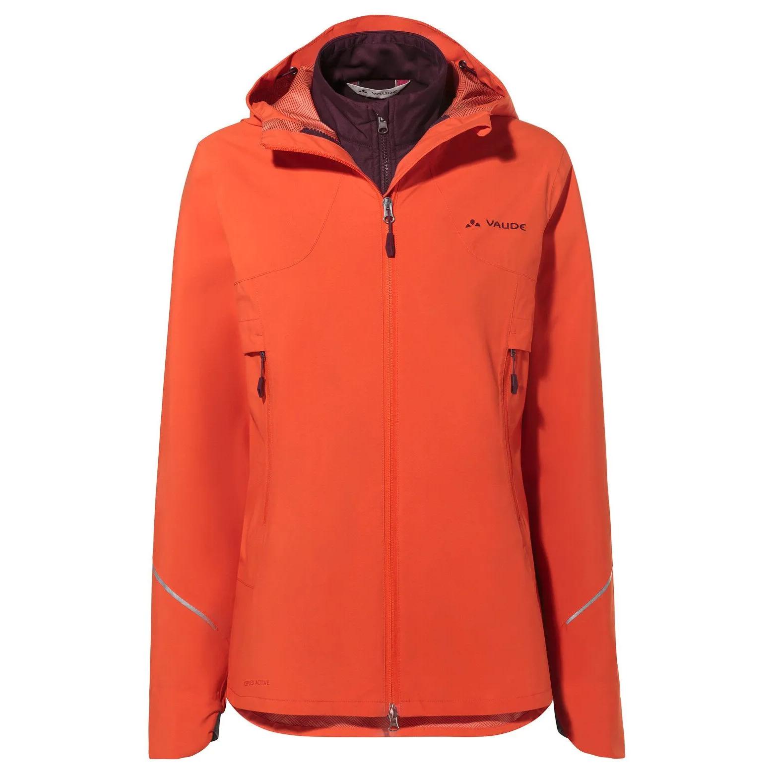 Velo Store - UK Vaude Women's 3-in-1 zip-up hooded jacket VAUDE Yaras | Extra 10% off with Subscription, Postage £16.79 to UK Fedex.