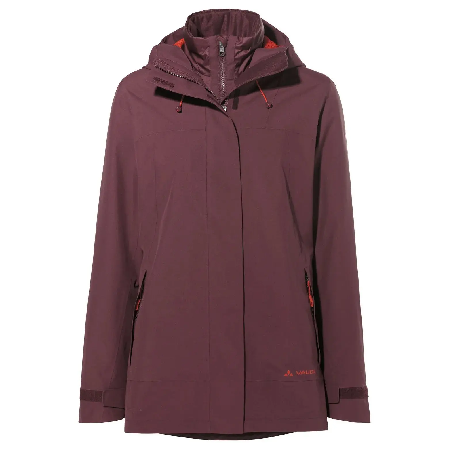 Veste imperméable à capuche zippé femme VAUDE Neyland