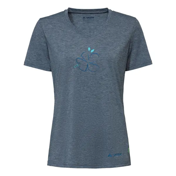 Photos - Swimwear Vaude Women's printed active top  Skomer III 47110-7444 