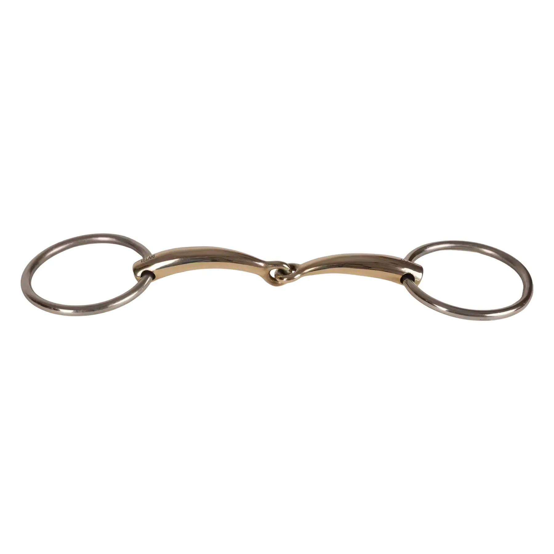 Comparer les prix de Mors 2 anneaux simple brisure pour cheval en cuivre Velari 16mm