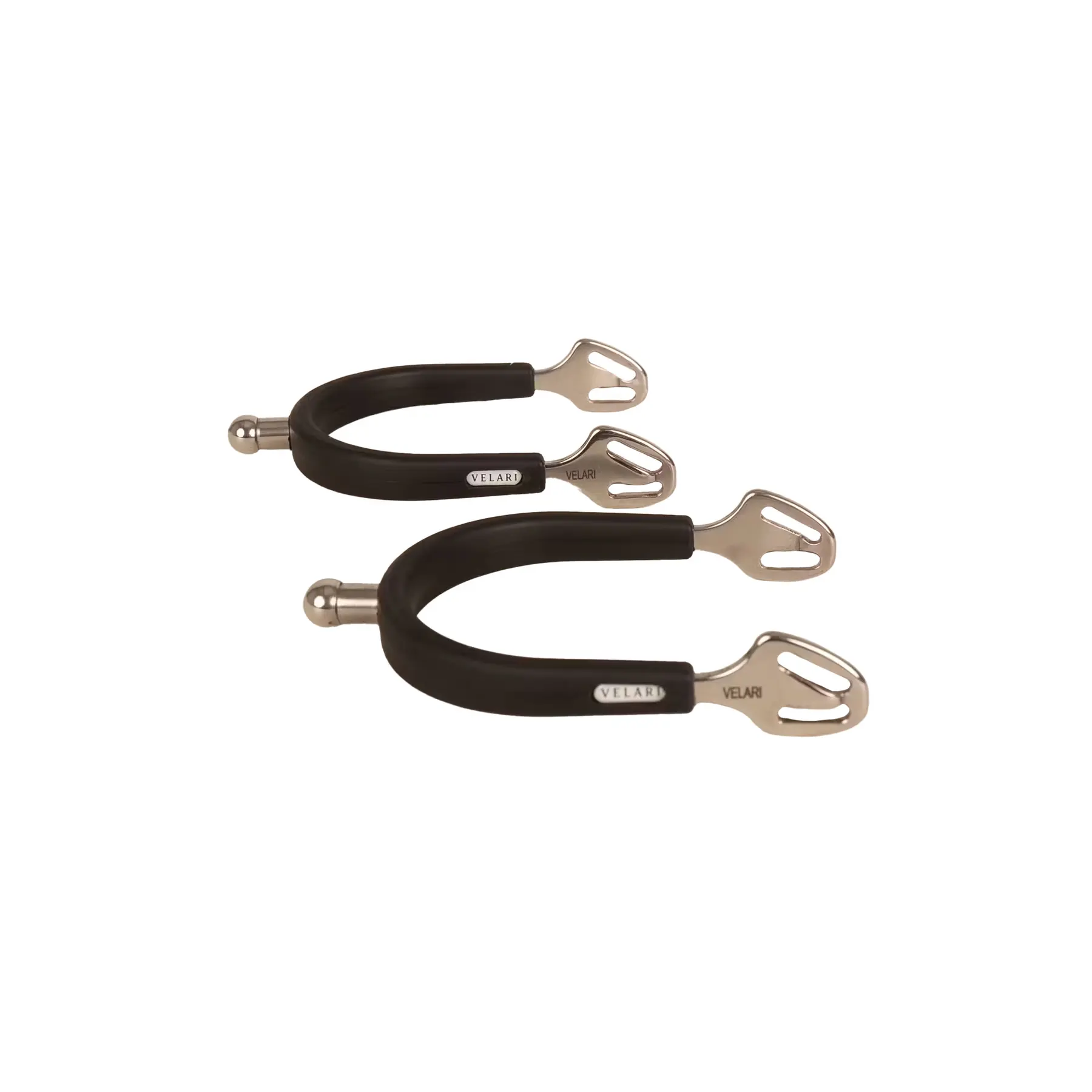 Comparer les prix de Éperons pour cheval en boule avec caoutchouc Velari