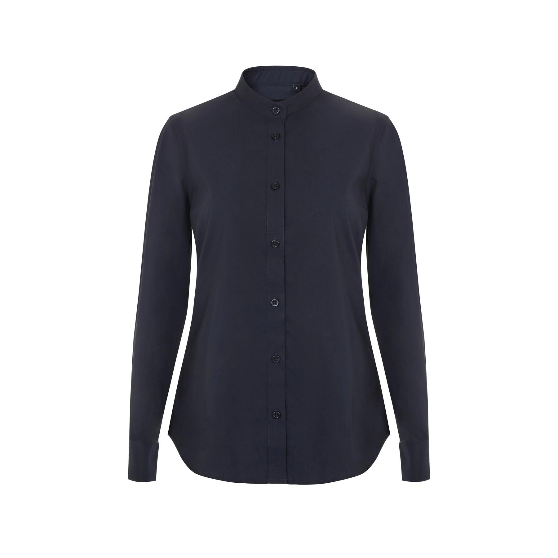 8445659172920 - Damen Langarmshirt mit Mao-Kragen Velilla