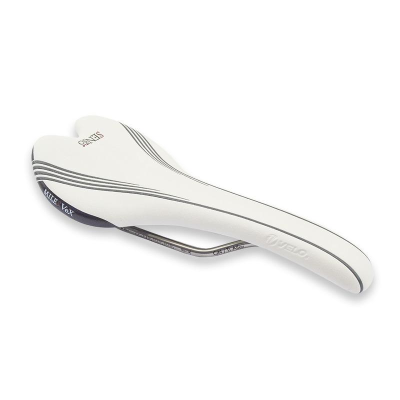 Velo Store - UK Alloy saddle VELO Miles Vex rails CrN / Ti | Extra 10% off with Subscription, Postage £16.79 to UK Fedex.