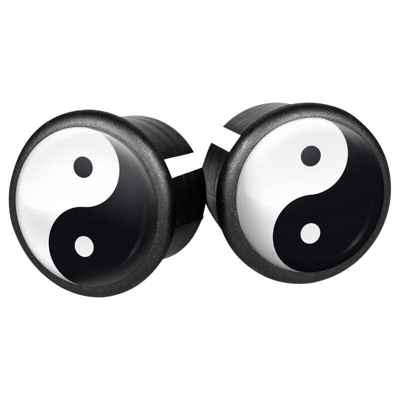 Velo Store - UK Set of 2 handlebar caps for road bikes Velox Doming Ying Yang | Extra 10% off with Subscription, Postage £16.79 to UK Fedex.