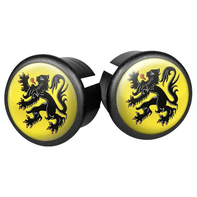 Velo Store - UK Set of 2 handlebar caps for road bikes Velox Doming Lion Des Flandres | Extra 10% off with Subscription, Postage £16.79 to UK Fedex.