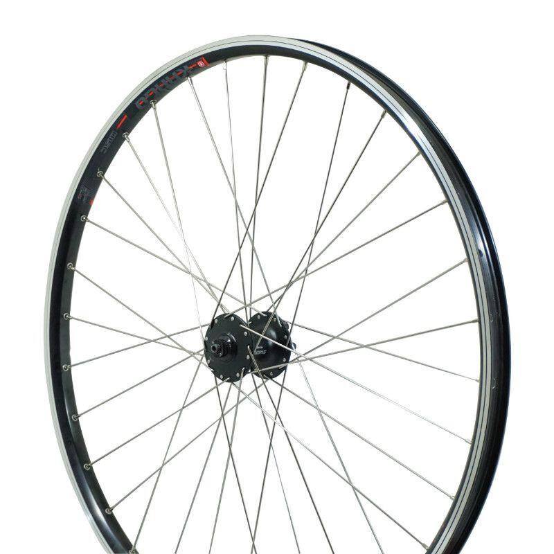Velo Store - UK Front wheel-bike double-walled with eyelets hub 6 hole locking (reinforced) stainless steel rim spokes Velox Kargo Disc V-Brake Shimano M475 Disc 25C 32 | Extra 10% off with Subscription, Postage £16.79 to UK Fedex.