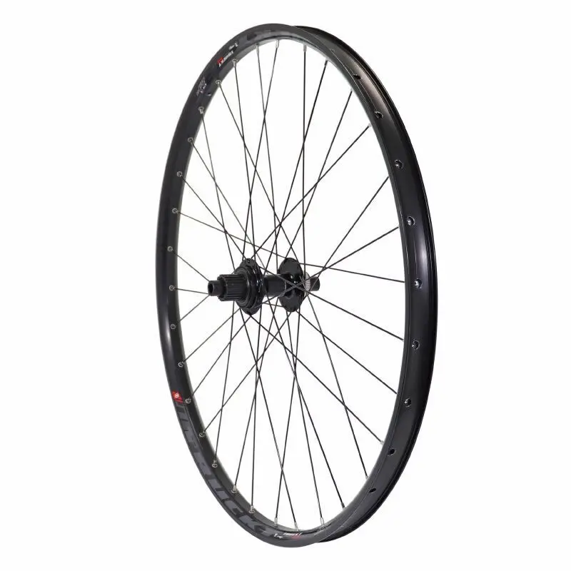 Image of Hinterrad Kassettennabe Steckachse Felge 32 Speichen Velox Trucky 30 Boost Tubeless Ready Disc Centerlock Shimano Mt510 Microspline 12V. 12-148 30C 32