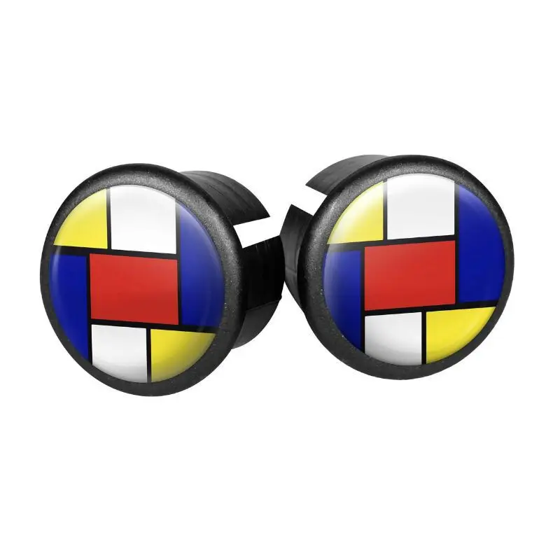 Velo Store - UK Set of 2 handlebar caps for road bikes Velox Doming Mondrian | Extra 10% off with Subscription, Postage £16.79 to UK Fedex.
