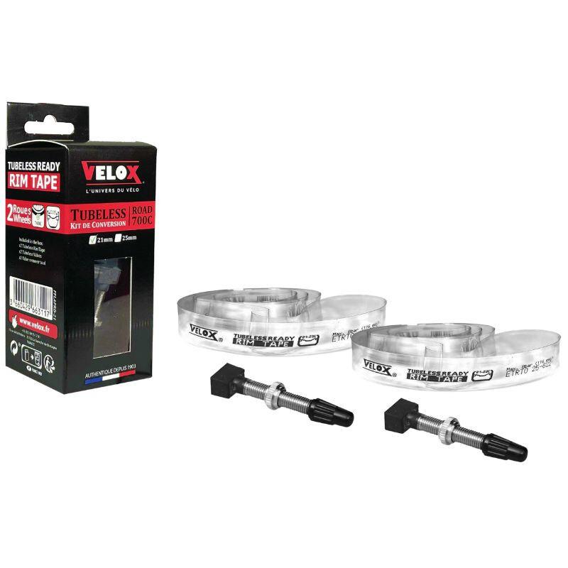 Velo Store - UK Road tubeless conversion kit sold by 2 in a box Velox 700 x 21 mm | Extra 10% off with Subscription, Postage £16.79 to UK Fedex.