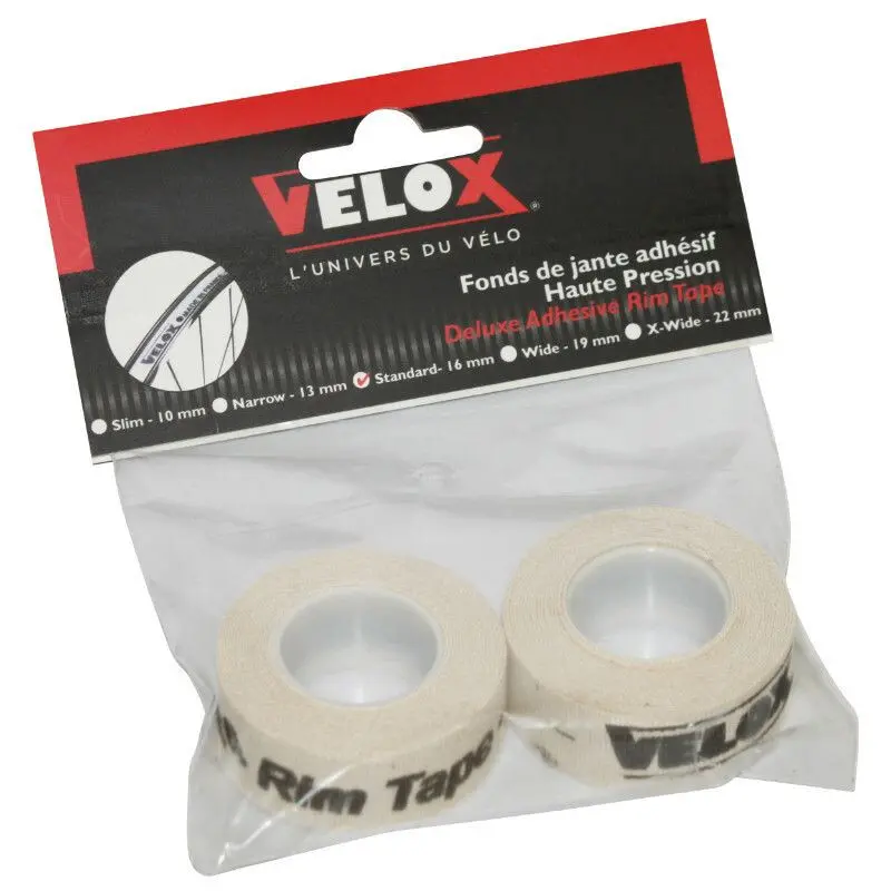 Velo Store - UK 2 pieces on card rim tape Velox 16 mm | Extra 10% off with Subscription, Postage £16.79 to UK Fedex.